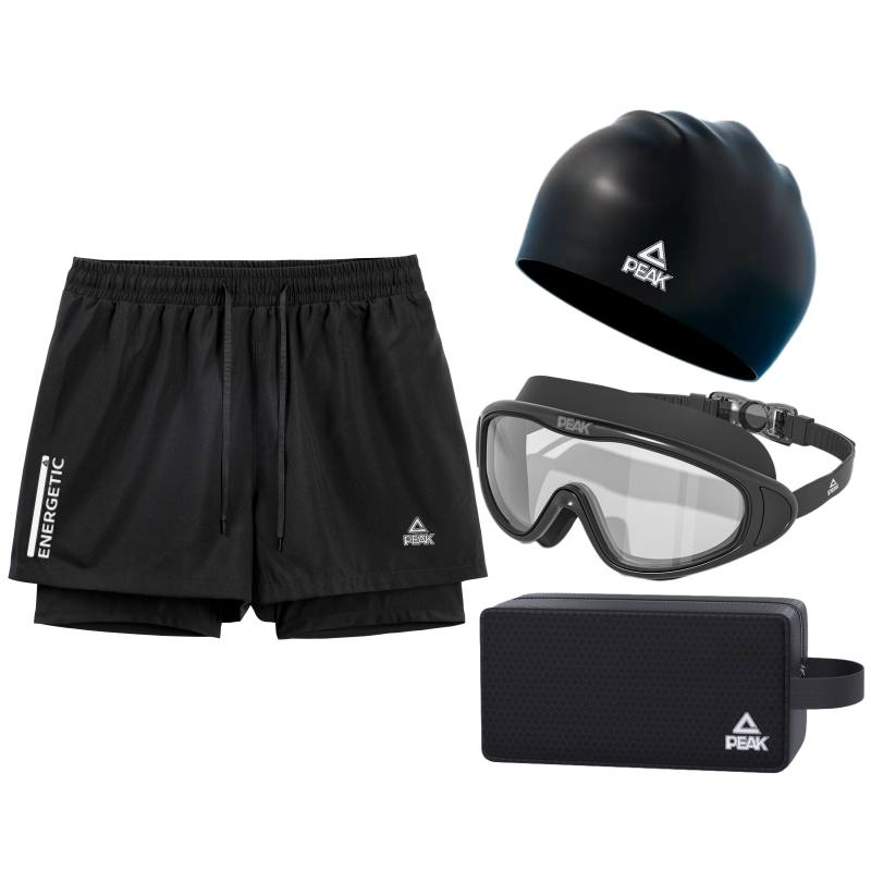 PEAK PEAK Swimming Equipment Sets Men's Four Piece Set Black
