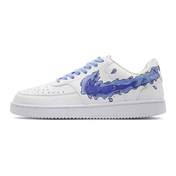 Nike Nike Court Vision 1 Blue Tide Wave Cushioning Abrasion Resistant Breathable Slip Resistant Low top