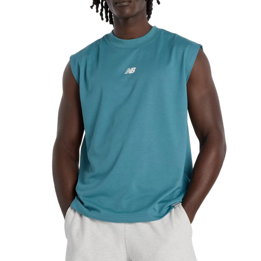 New Balance New Balance Tank Tops Men's Big Blue Green Crew Neck Moderate Other