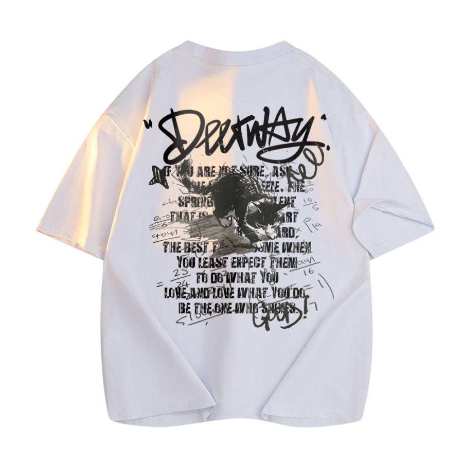 DEERWAY T Shirts Unisex Crew Neck Moderate Straight Fit