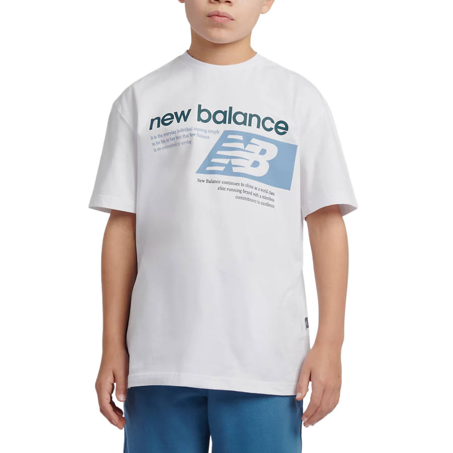 New Balance New Balance Kids T Shirts Crew Neck Moderate