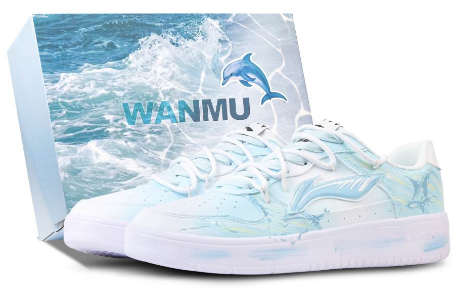 Li-Ning Li Ning Floating Boat Slip Resistant And Breathable Low top Skateboard Shoes Men's Teal