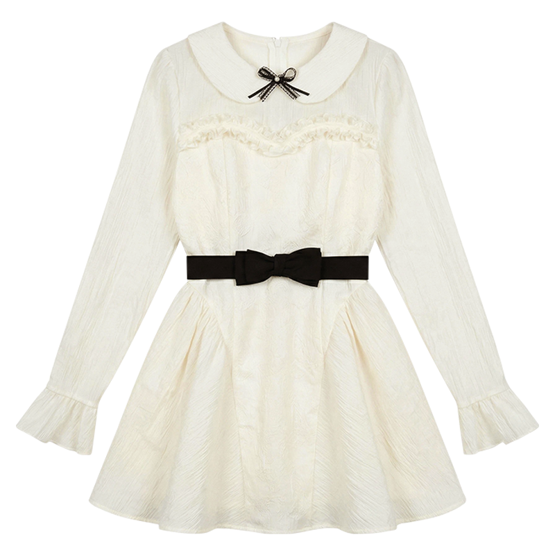 Fabric Pig Long Sleeved Dress Women's