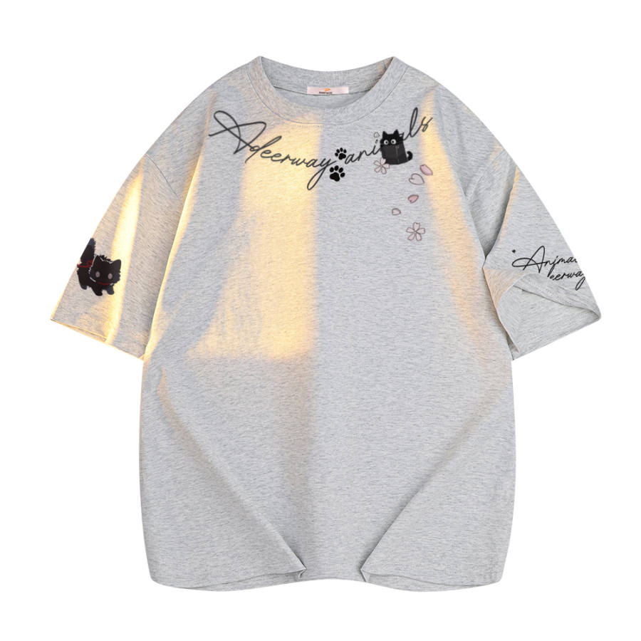 DEERWAY T Shirts Unisex Crew Neck Moderate Straight Fit