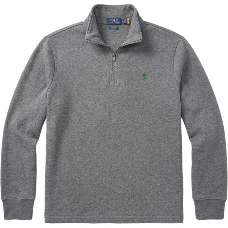 Polo Ralph Lauren Solid Color Half Zip Fleece Lined Long Sleeved Sweatshirt Men's