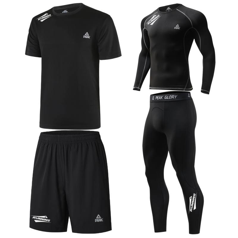 PEAK Casual Sportswear Unisex Four Piece Set Black/White