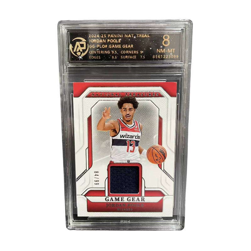 PANINI PANINI National Treasures Talent, Jordan Poole, Authentic Jersey Material Graded Cards 1 Pc