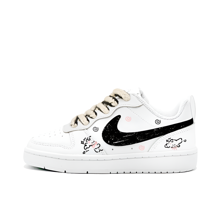 Nike Nike Court Borough 2 Cloud Fleece Puppy, Made By Gaibei Leather Cushioning Abrasion Resistant Slip Resistant Low top