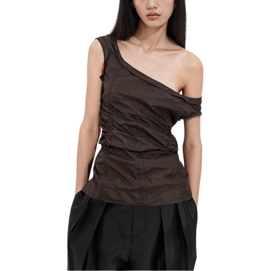 Bottega Veneta SS26 Tank Top Women's Dark Color Carob