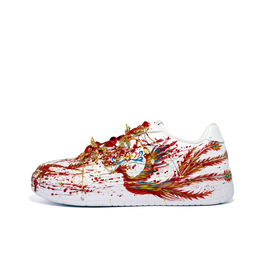 Li-Ning Li Ning Floating Boat Mirror Dreams Red Edition Abrasion Resistant Lightweight Breathable Skateboard Shoes Unisex