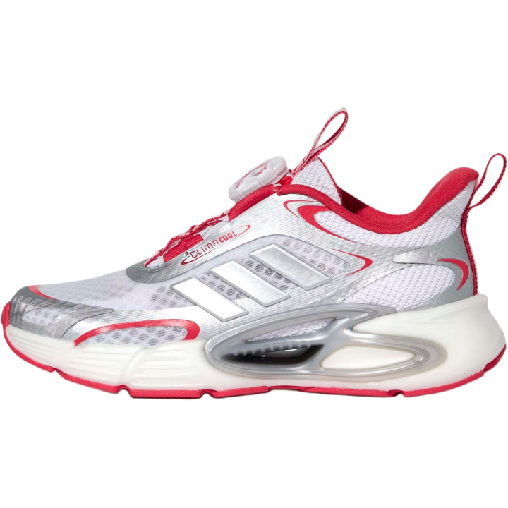 Adidas Adidas Climacool Slip Resistant, Abrasion Resistant, Rebound Low top Running Shoes White Silver Red Kids'