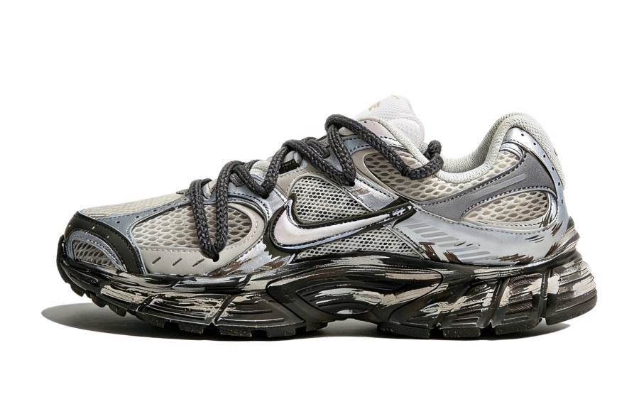 Nike Nike V5 RNR Fabric Breathable And Slip Resistant Low top Running Shoes Men's White Silver