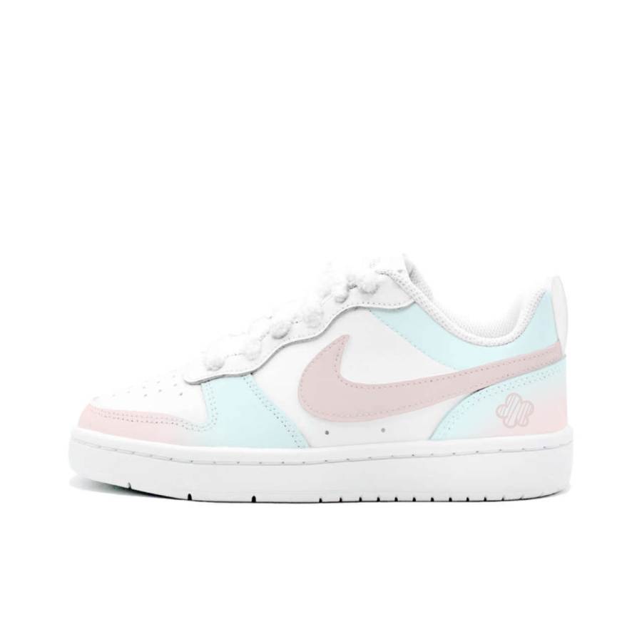 Nike Nike Court Borough 2 Peach Mist Wander, Kung Fu Rabbit Leather Cushioning Abrasion Resistant Slip Resistant Low top