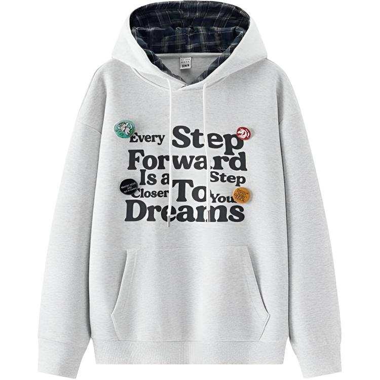 Semir Sweatshirts Men's Light Heather Gray Hooded Non Detachable Moderate