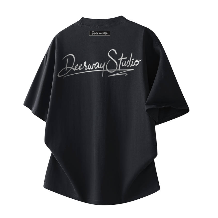 DEERWAY T Shirts Unisex Crew Neck Moderate Straight Fit