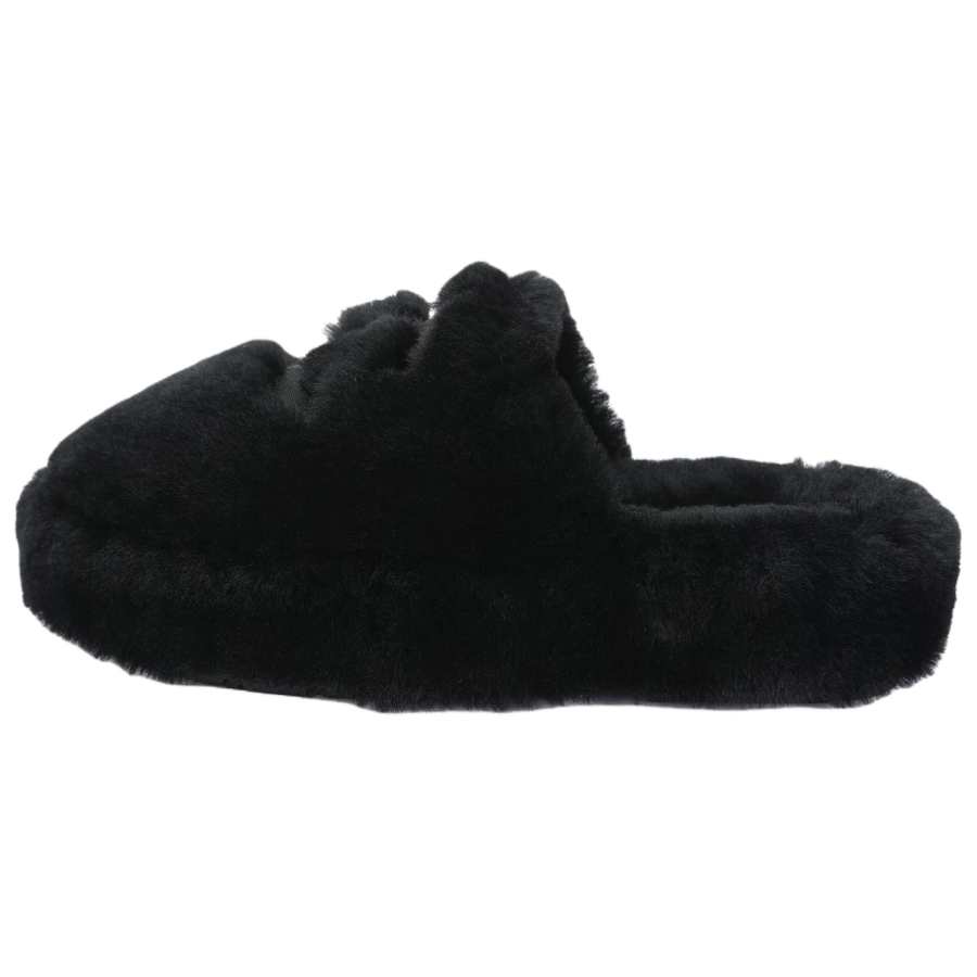 CHANEL 24B Closed Toe Slippers Women's Black
