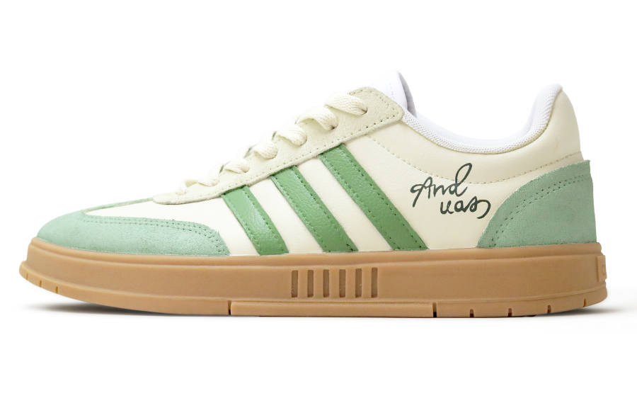 Adidas Adidas Gradas Mint Maris Sal Suede Abrasion Resistant Slip Resistant Low top Skateboard Shoes Unisex Green