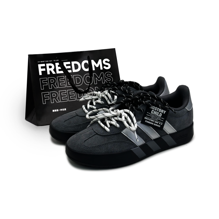Adidas Adidas BARREDA German Army Trainers Unisex Low Top Dark Gray