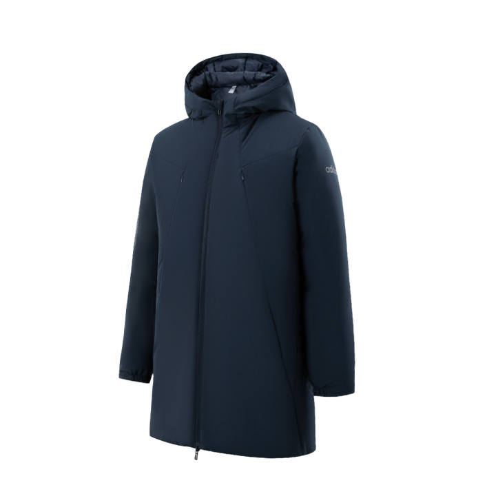 Adidas Adidas Down Jackets Men's Navy Blue Hooded Moderate