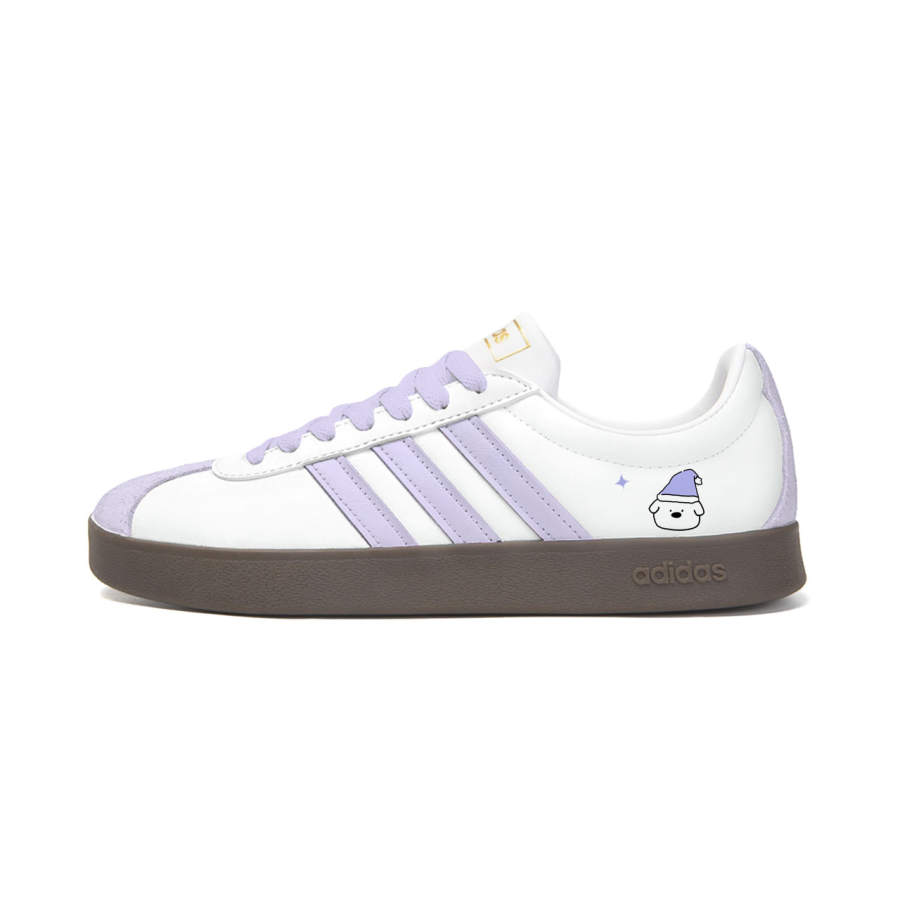 Adidas Adidas Vl Court Classic Li Sheng, Star Whisper Synthetic Leather Cushioning Abrasion Resistant Low top Skateboard Shoes