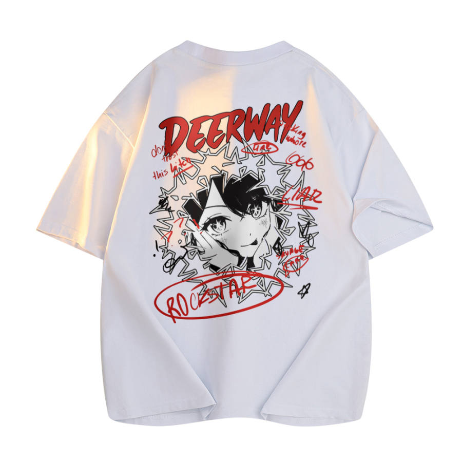 DEERWAY T Shirts Unisex Crew Neck Moderate Straight Fit