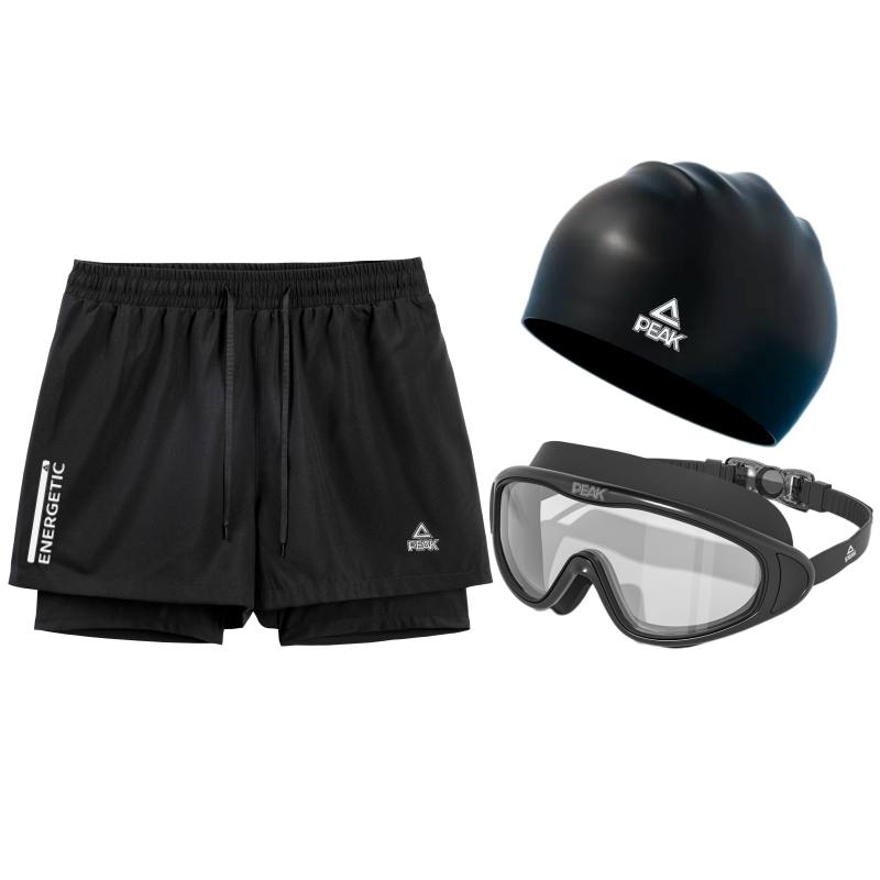 PEAK PEAK Swimming Equipment Sets Men's Three Piece Set Black