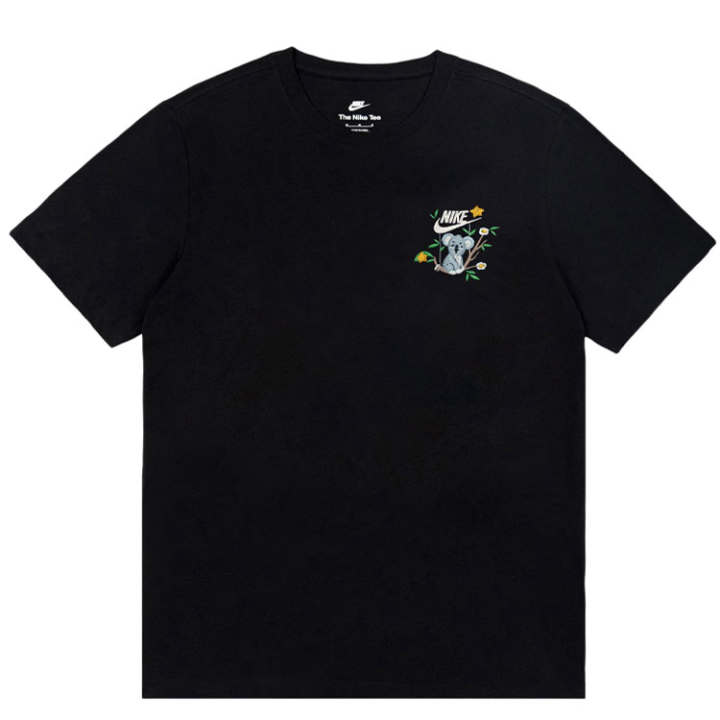 Nike Nike Dri Fit T Shirts Unisex Black Crew Neck Moderate Straight Fit