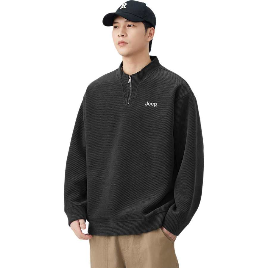 Jeep Jeep Sweatshirts Unisex Stand Collar Moderate Regular