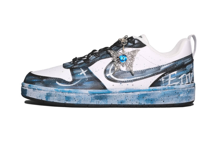 Nike Nike Court Borough Sniper Butterfly Low top Kids' Skateboarding Shoes Black Teenagers