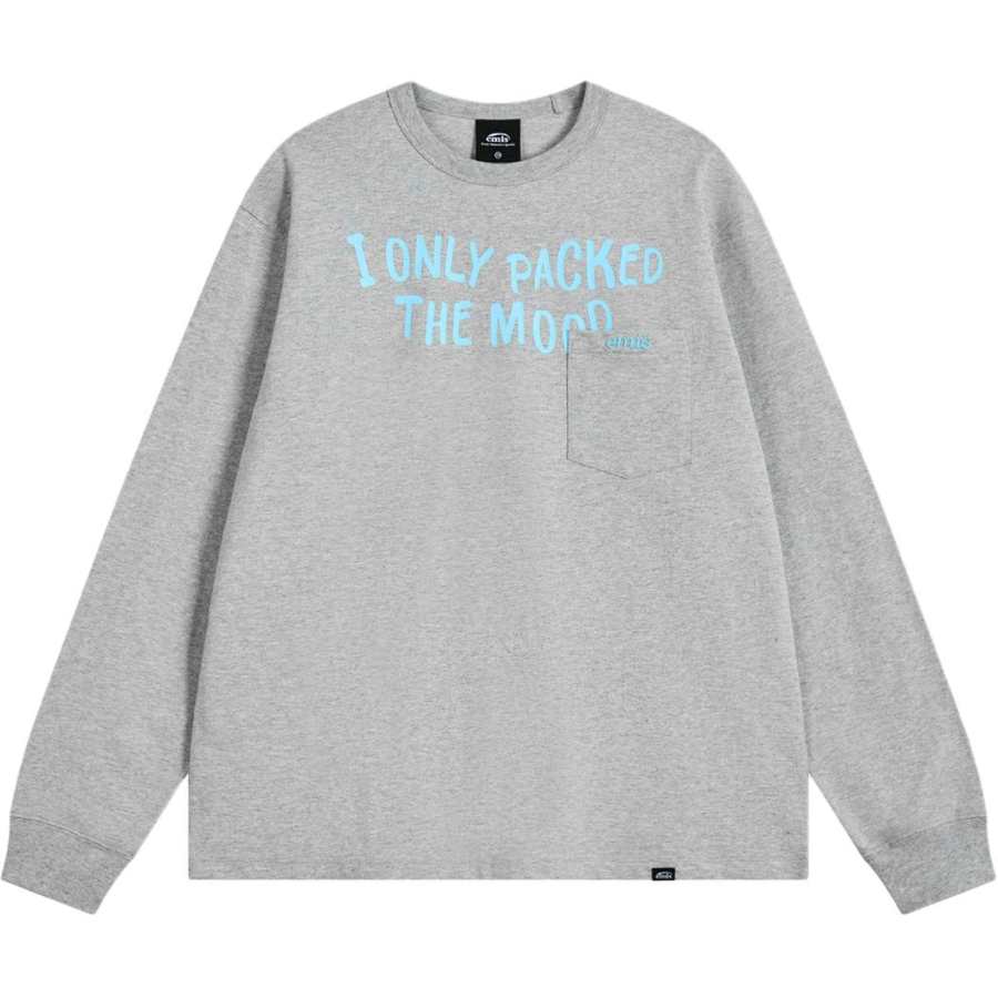 Emis Emis T Shirts Unisex Mixed Gray Crew Neck