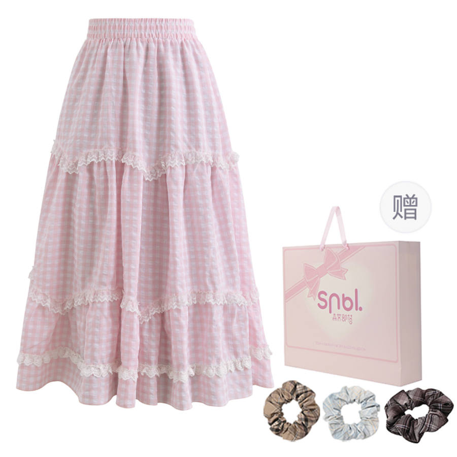 SNBL Casual Long Skirts Women's Moderate Mid Length A Line Skirt