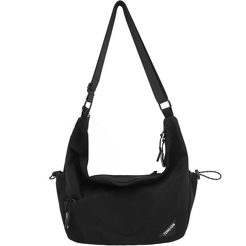 Tonlion Fabric Shoulder Bags Regular Unisex Black/White