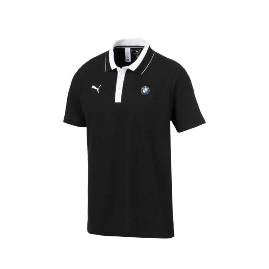 PUMA X BMW Polo Shirts Men's Black Polo Collar Moderate