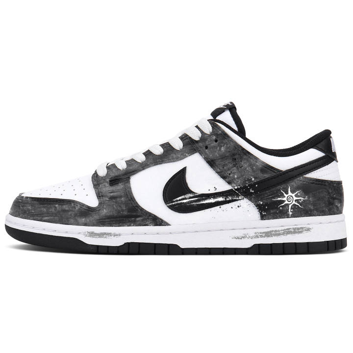 Nike Nike Dunk Cushioning Slip Resistant Low top Skateboard Shoes Unisex Black/White