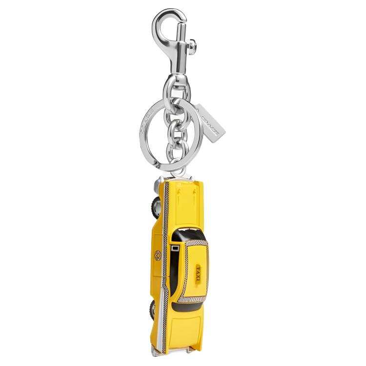 COACH Plastic & Zinc Alloy Bag Accessory Unisex Yellow