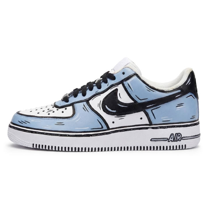 Nike Nike Air Force 1 Maris Sal, Anime Line, Graffiti, Preppy Style Abrasion Resistant Slip Resistant Low top