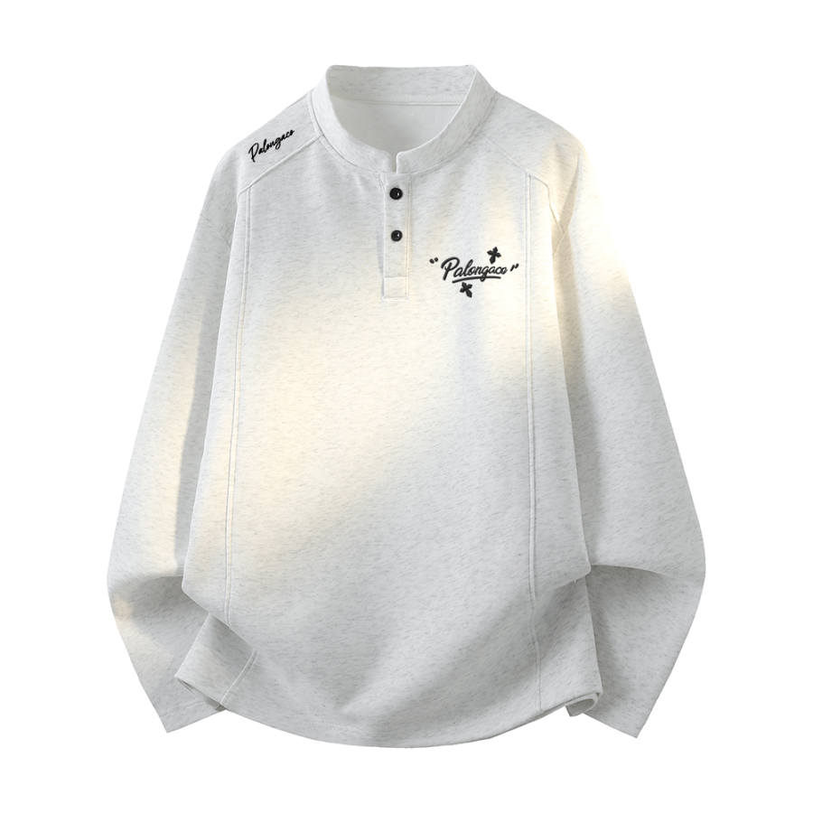 PAL ONGACO T Shirts Unisex Henry Collar Moderate Straight Fit