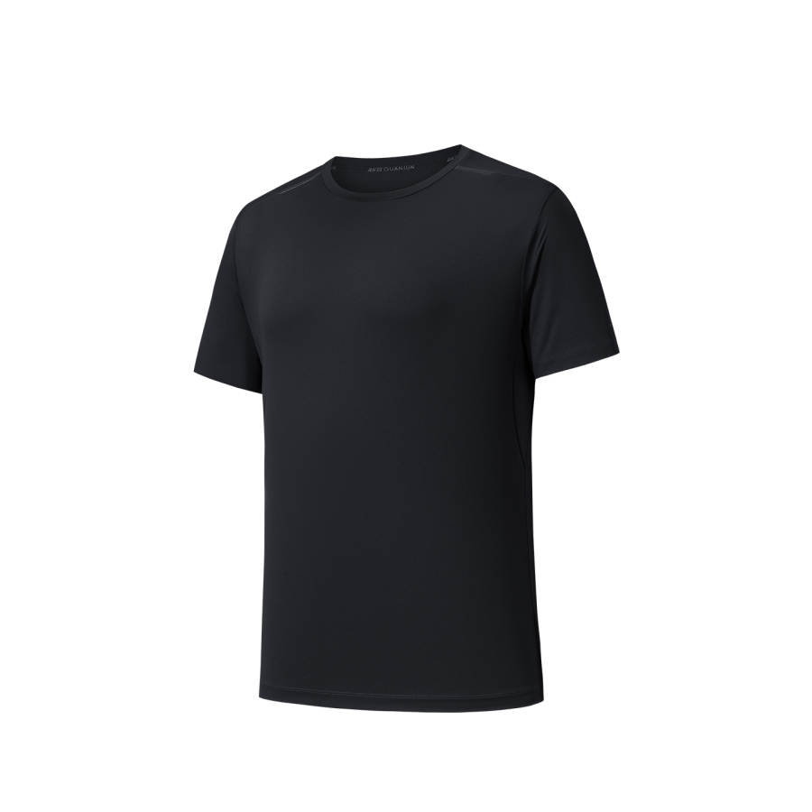 ANTA ANTA T Shirts Men's Basic Black 2 Crew Neck Moderate