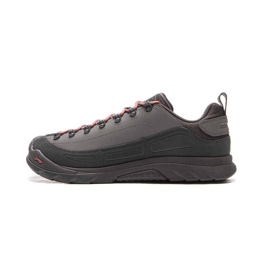Li-Ning Li Ning Outdoor CF Tracing Synthetic Leather Cushioning Rebound Low top Outdoor Shoes Unisex Asphalt Gray