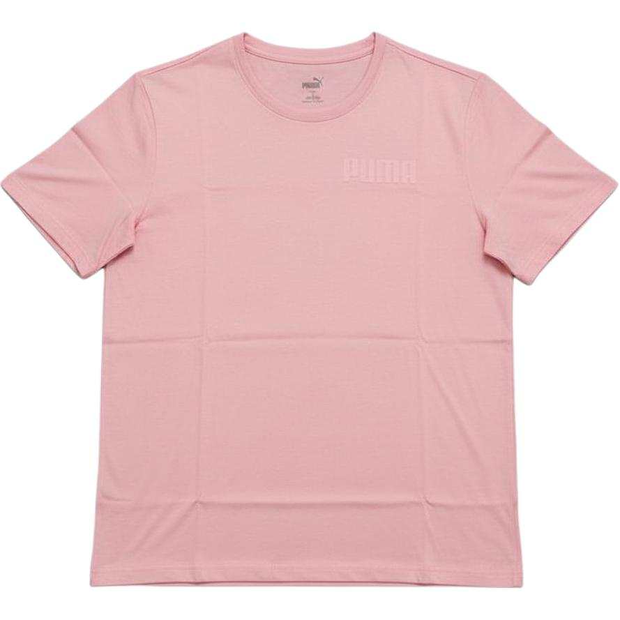 PUMA T Shirts Men's Pink Crew Neck Moderate