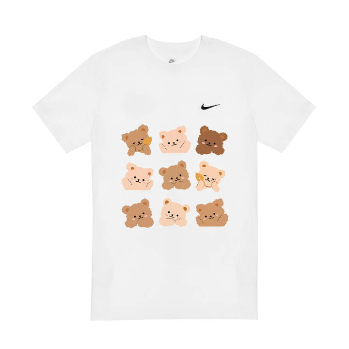 Nike Nike Sportswear T Shirts Unisex White Crew Neck Moderate Straight Fit