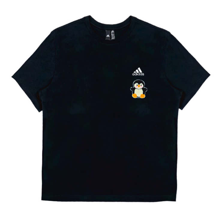 Adidas Adidas T Shirts Unisex Black Crew Neck Moderate Straight Fit