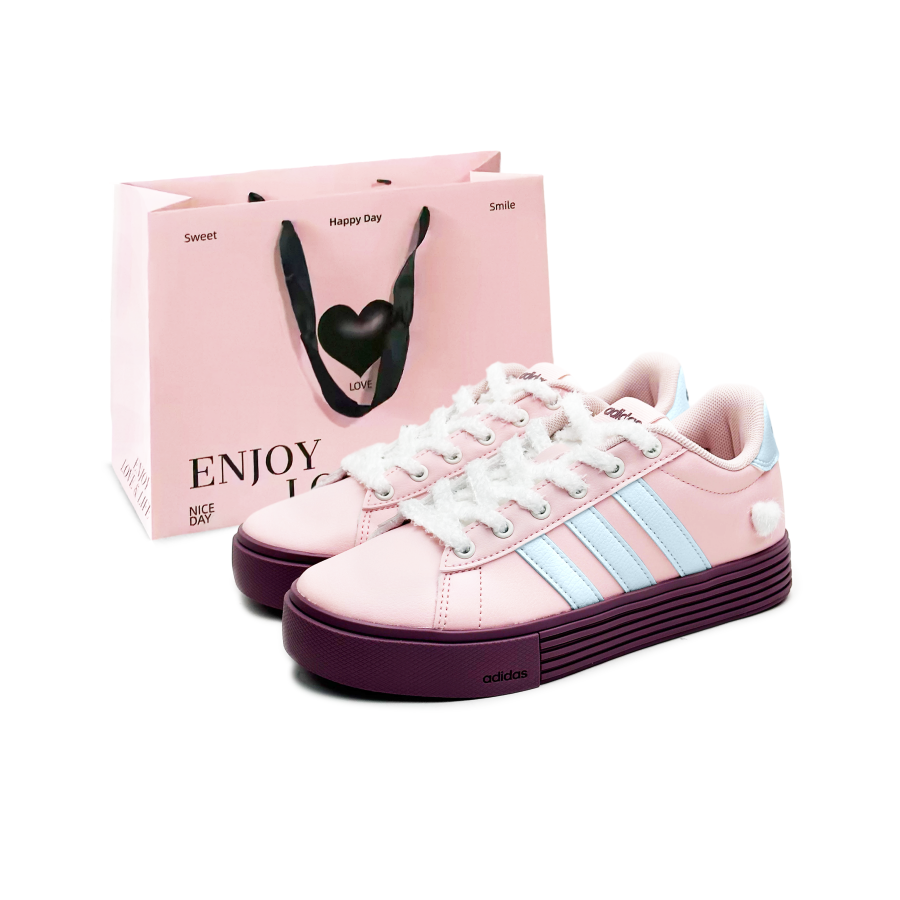 Adidas Adidas Daily 4.0 Synthetic Leather Abrasion Resistant Breathable Low top Skateboard Shoes Unisex