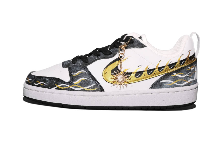 Nike Nike Court Borough Low top Kids' Skateboarding Shoes Black Teenagers