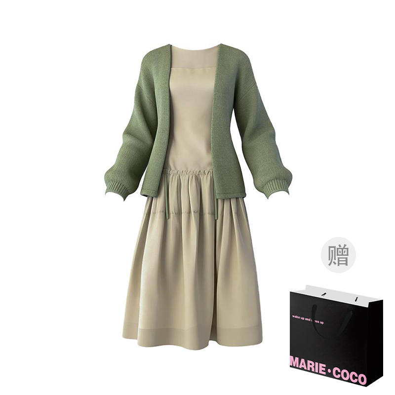 MARIE·COCO Two Piece Skirt Sets Women's Crew Neck Moderate
