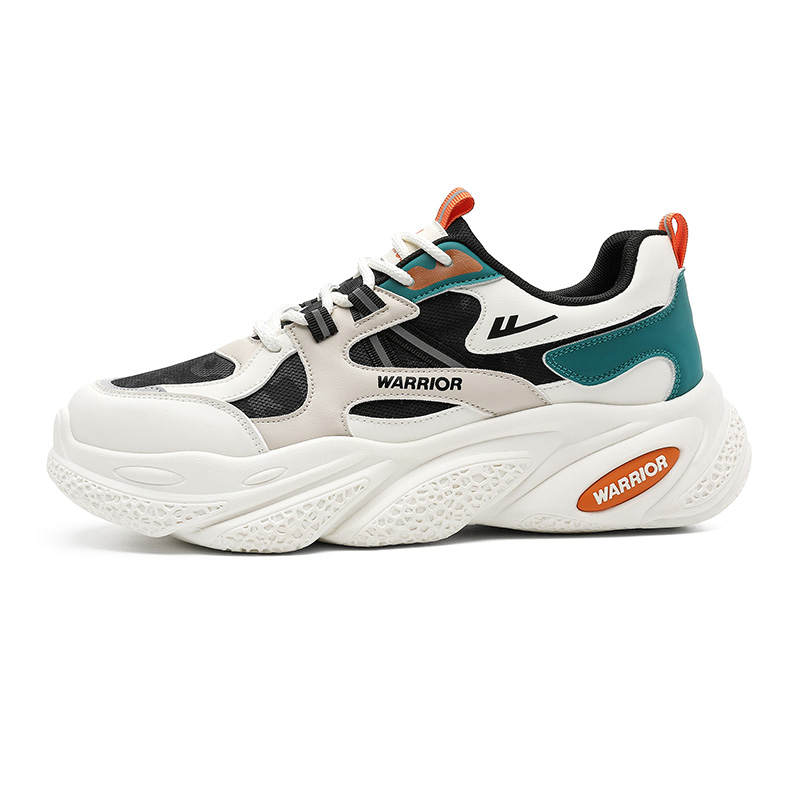 Warrior Cushioning Abrasion Resistant Breathable Low top Casual Shoes Men's Beige Black Light Khaki