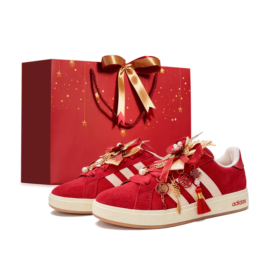 Adidas Adidas GRAND COURT 00s Love Forever Low top Skateboard Shoes Unisex Red