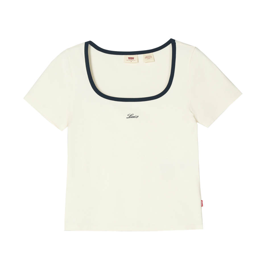 Levis T Shirts Women's Apricot U Neck