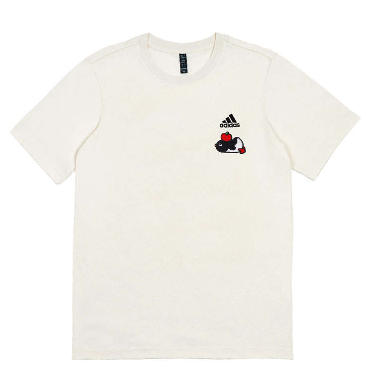 Adidas Adidas T Shirts Unisex White Crew Neck Straight Fit