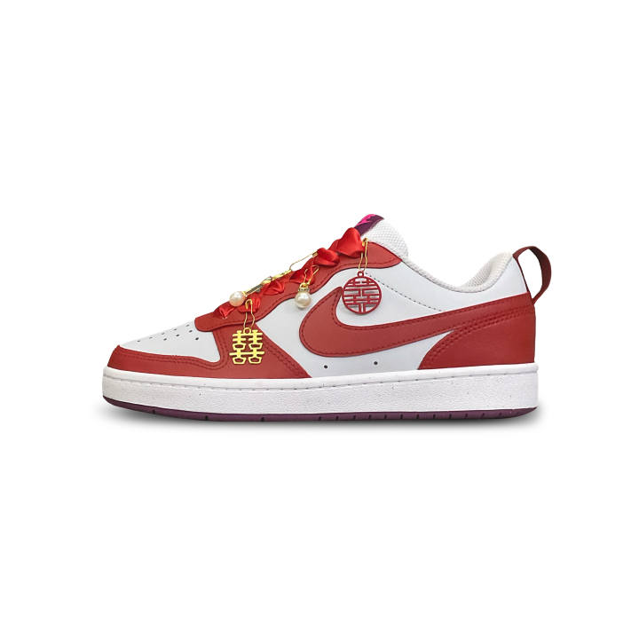Nike Nike Court Borough Tower Rabbit Creative Low top Skateboard Shoes Unisex Red